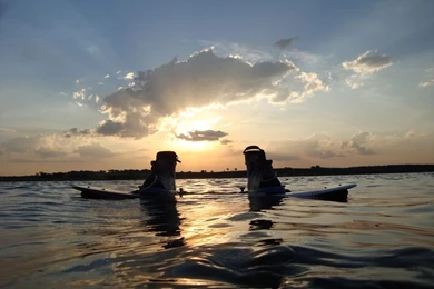 Sunset & Wakeboarding