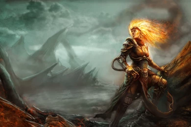 Download Wallpapers 3840x2160 Magic, The Gathering, Chandra, Art 4K ...