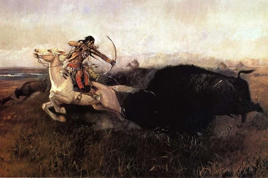 Native American Men Hunting