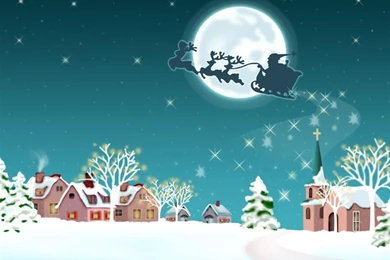 Santa With Reindeer Vehicle