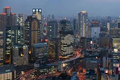 Osaka Skyline Desktop Wallpapers