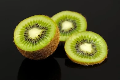 Blue Kiwis With Purple Skin Isolated On White Backgrounds