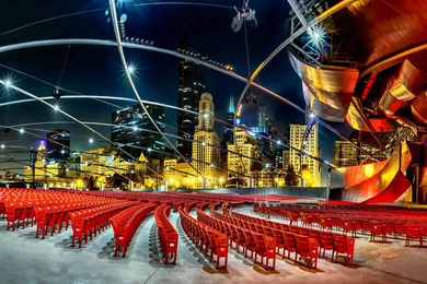 Modern: Amphitheater Night Modern City ArtFile Ru Wallpapers For ...