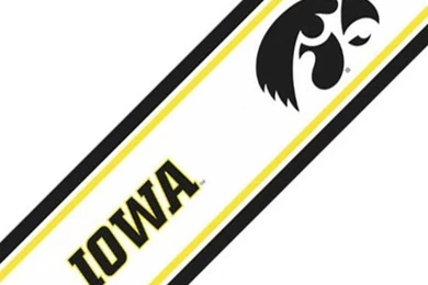 NCAA Iowa Hawkeyes Prepasted Wallpapers Border Accent Roll ...