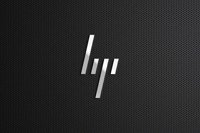 HP Company Logo In Black Backgrounds Image