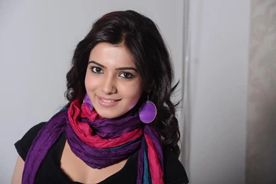 Beautiful Samantha Ruth Prabhu In Purple Top