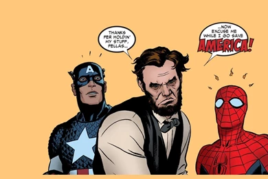 Comics Spider Man Captain America Abraham Lincoln Wallpapers ...