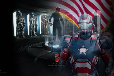 Iron Man 3 Patriotic Iron Man Exclusive HD Wallpapers