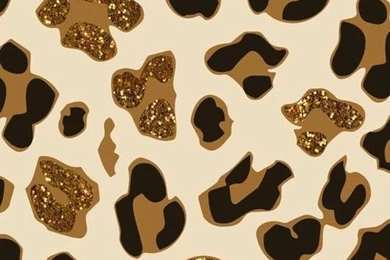 Gold & Black Glitter Spots
