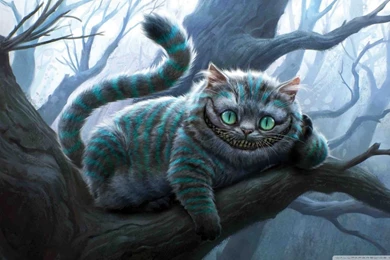 Cheshire Cat Artwork, Alice In Wonderland HD Desktop Wallpapers ...