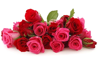 Red Rose Pink Rose Flowers Bouquet Thank You Flowers With Love Wallpaper.jpg