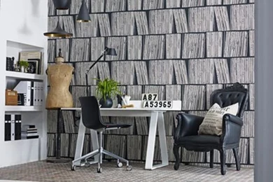 Olli Designed This Record Shelf Wallpapers For Eco Wallpaper, A ...