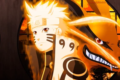 Naruto Nine Tails Mode   Wallpaper.