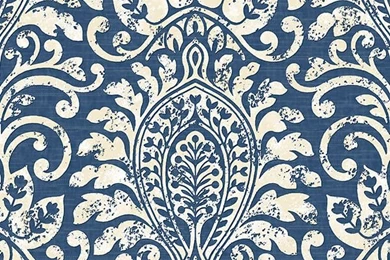 Navy And Beige Damask   DS29731   Traditional   Wallpapers   By ...