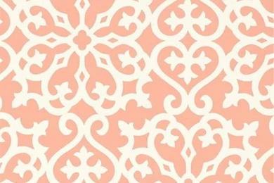Derbyshire Damask Wallpapers In Coral And Artwork In Decor ...
