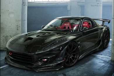 Mazda RX7 Black Wallpapers HD Wallpapers
