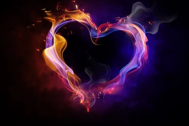 Bright Flamy Symbol On The Black Backgrounds By Yuganov Konstantin ...