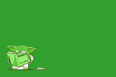 Yoda, Simple Background, Green Background, Funny :: Wallpapers