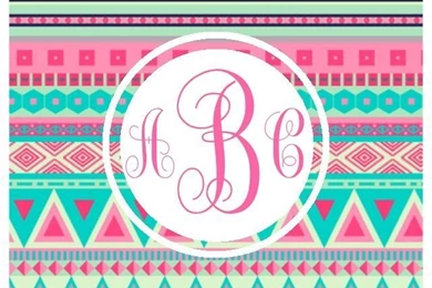 Monogram App Tribal Iphone/ipad Wallpapers
