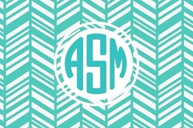 Tribal Fishtail Monogram Iphone Wallpapers