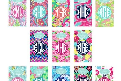 Lilly Inspired iPhone 6 Or 6 Monogram By PaintedPeachStudio