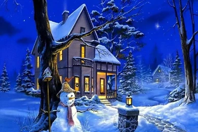 Christmas Night HD Desktop Wallpaper free Downlaod.jpg
