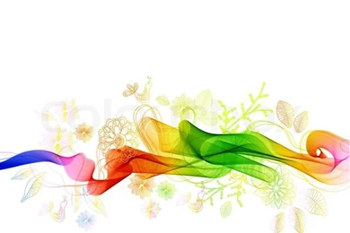 Beautiful Abstract Backgrounds With Flowers And Birds, Illustration ...