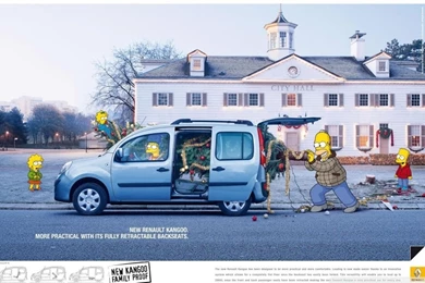 Renault, The Simpsons   Christmas HD Desktop Wallpapers