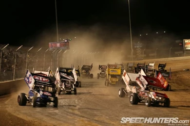 World Of Outlaws: Doin' It Sideways In Sin City   Speedhunters