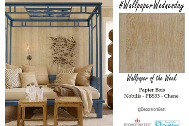 Wallpapers Wednesday: TREND ALERT  Faux Bois