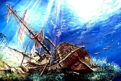 SHIPWRECK WALLPAPER   (
