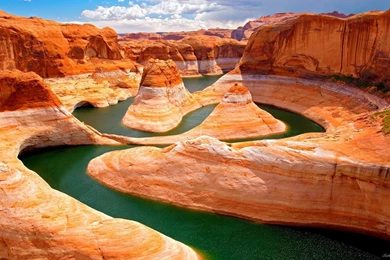 Amazing Serpentine River In Canyon >> HD Wallpaper, Get It Now!