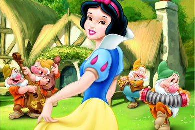 Original Snow White And The Seven Dwarfs   Wallpaper.