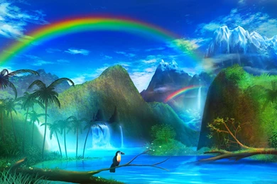 LAND OF RAINBOWS WALLPAPER   (
