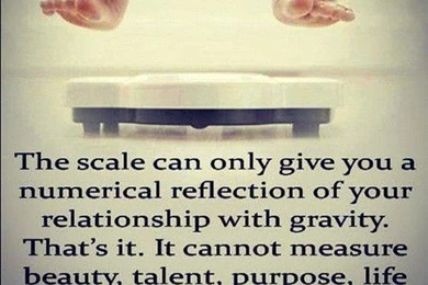 WALLPAPER AND QUOTE ON MEASURING THINGS