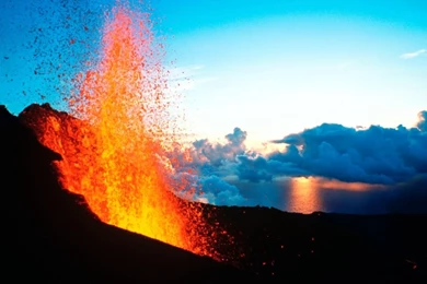 1366x768 Volcano Erruption Desktop PC And Mac Wallpapers