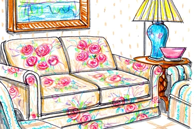 Mixing And Matching Fabric And Wallpapers Patterns