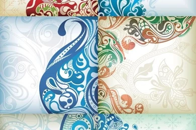 Fine patterned Backgrounds Vector