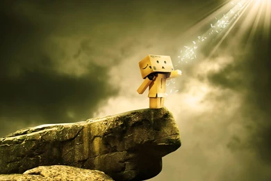Danbo Box Sad Mood Wallpapers Free