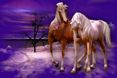 Pics Romantic Christmas Horses The Wallpapers