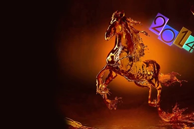 Christmas 2014 Horse On Black Backgrounds Wallpapers And Images ...