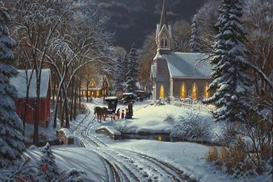 Christmas Church Wallpapers Downlaod Christmas Church Horse Houses HD Wallpapers.jpg