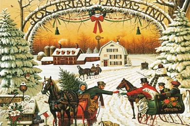 Old Fashioned Christmas Wallpapers 2015   Grasscloth Wallpapers