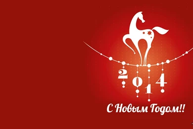 Beautiful Horse On Christmas New Year Wallpapers And Images ...