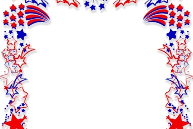 4th Of July Fireworks White Backgrounds