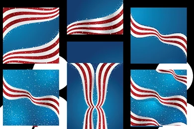 United States Flag Backgrounds Vector