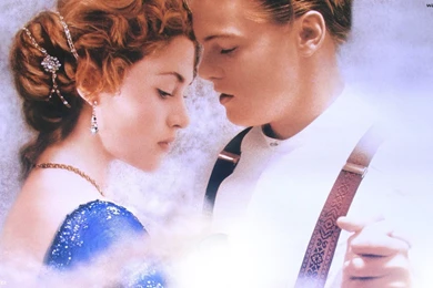 Titanic Movie Jack And Rose In Water   Wallpaper.