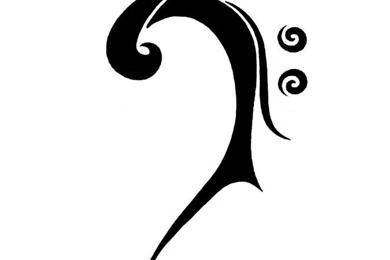 Treble Clef Bass Clef Tattoo   ClipArt Best