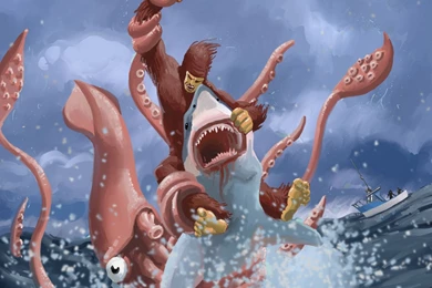 Teddy VS. Bigfoot Old Version By SharpWriter On DeviantArt