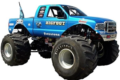 Bigfoot Truck Wall Mural   Murals For Kids